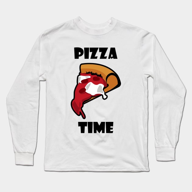Pizza Time! Long Sleeve T-Shirt by TheHotCoffee